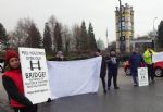 Trafford Centre Barton Lifting Bridge Protest